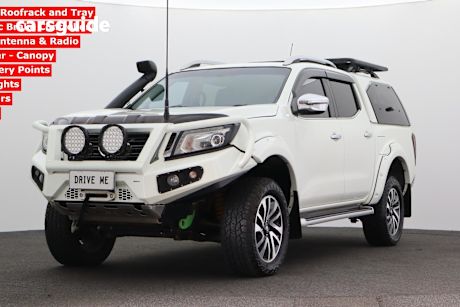 White 2017 Nissan Navara Ute Tray ST-X 4X4