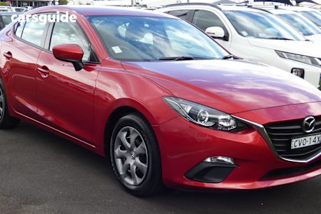 Red 2014 Mazda Mazda3 Sedan NEO F