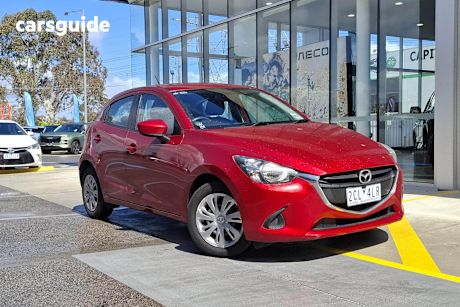 Red 2015 Mazda Mazda2 Hatch NEO F