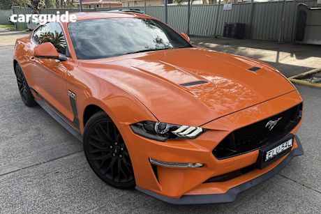 Orange 2019 Ford Mustang Fastback Gt 5.0 V8