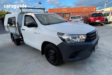 White 2015 Toyota Hilux Cab Chassis Workmate