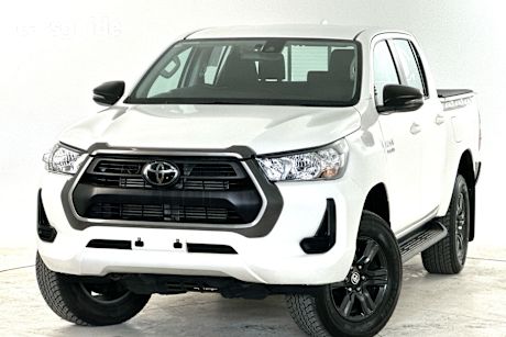 White 2023 Toyota Hilux Ute Tray SR 4X4