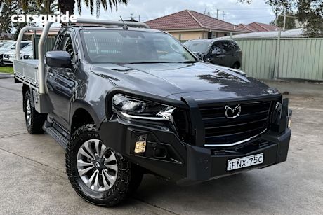Grey 2021 Mazda BT-50 Cab Chassis Xt (4X4)