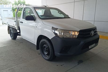 White 2016 Toyota Hilux Cab Chassis Workmate