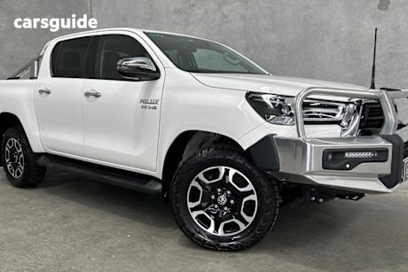 White 2023 Toyota Hilux Double Cab Pick Up Sr5 + Premium Interior (4X4)
