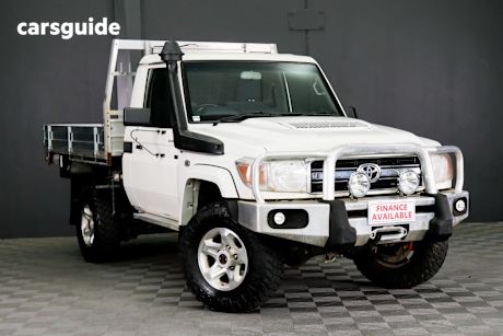 White 2021 Toyota Landcruiser Cab Chassis Gxl
