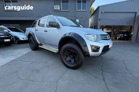 Silver 2015 Mitsubishi Triton Double Cab Utility Glx (4X4)