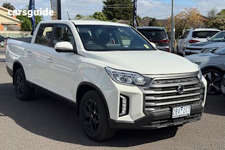 White 2024 Ssangyong Musso XLV Crew Cab Pickup Ultimate