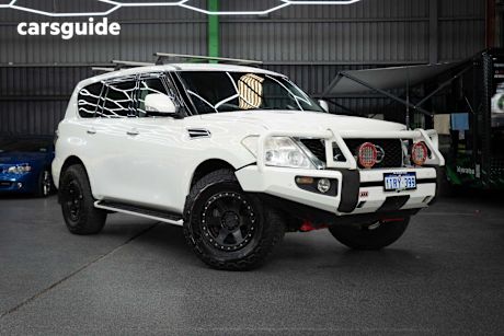 White 2013 Nissan Patrol SUV TI 4X4