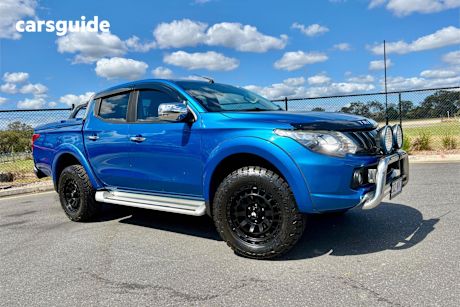 Blue 2016 Mitsubishi Triton Ute Tray GLS 4X4