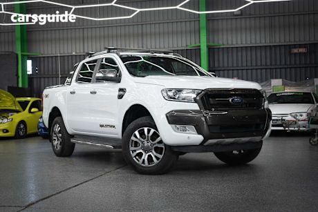 White 2018 Ford Ranger Ute Tray WILDTRAK 4X4