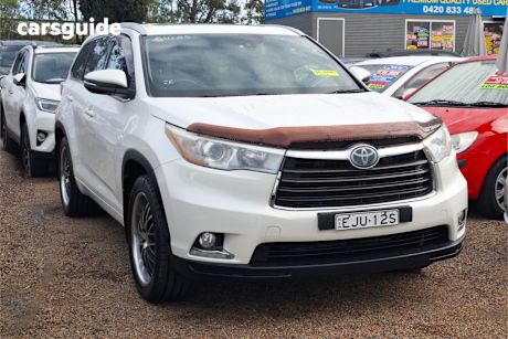 White 2015 Toyota Kluger SUV GRANDE 4WD