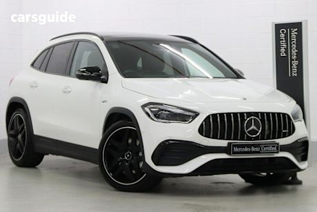 White 2020 Mercedes-Benz GLA-Class SUV GLA35 AMG 4WD