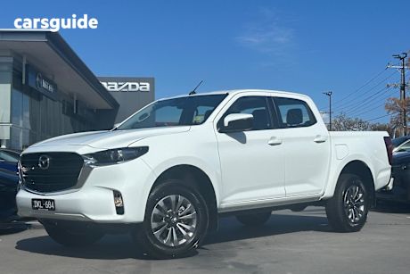 White 2024 Mazda BT-50 Ute Tray XT 4X4