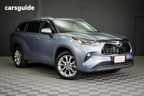 Blue 2024 Toyota Kluger Wagon Grande Hybrid Awd