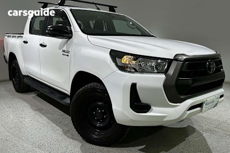 White 2021 Toyota Hilux Ute Tray SR HI-RIDER R