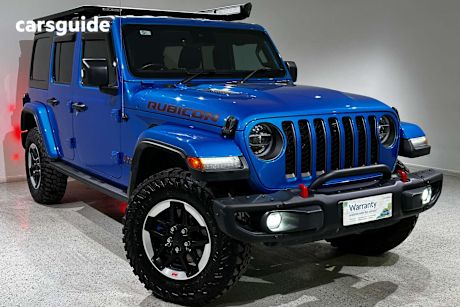Blue 2021 Jeep Wrangler SUV UNLIMITED RUBICON 4X4