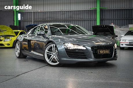 Grey 2008 Audi R8 Coupe 4WD