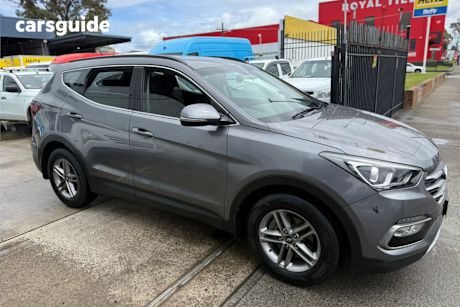 Grey 2017 Hyundai Santa FE SUV ACTIVE 4X4