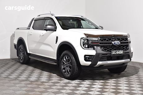 White 2022 Ford Ranger Ute Tray WILDTRAK 4X4