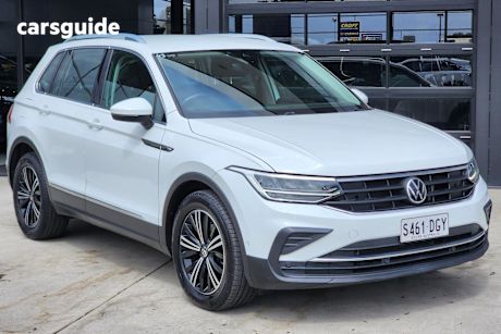 White 2021 Volkswagen Tiguan SUV 110TSI LIFE F