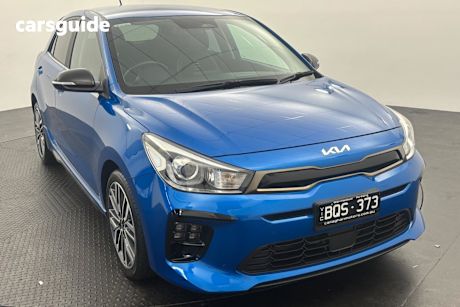 Blue 2021 Kia RIO Hatchback Gt-Line