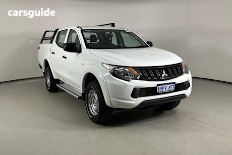 White 2016 Mitsubishi Triton Dual Cab Utility Glx