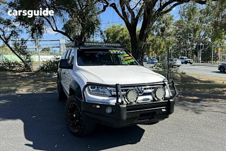 White 2018 Volkswagen Amarok Dual Cab Utility V6 Tdi 550 Dark Label