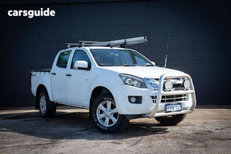 White 2014 Isuzu D-MAX Ute Tray LS-M 4X4