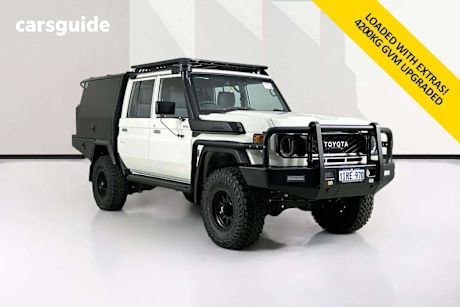 White 2025 Toyota Landcruiser Double Cab Chassis Lc79 Gxl + Diff Locks