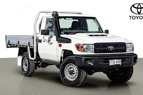 White 2019 Toyota Landcruiser Ute Tray WORKMATE 4X4