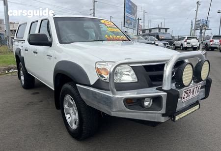 White 2009 Mazda BT-50 Ute Tray DX