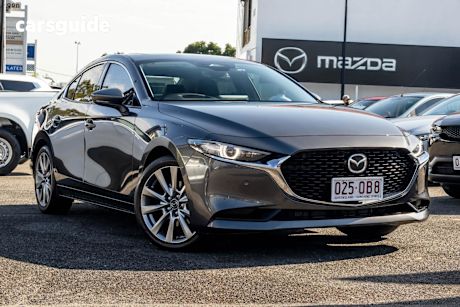 Grey 2024 Mazda Mazda3 Sedan G25 ASTINA F