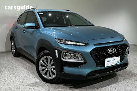 Blue 2020 Hyundai Kona SUV GO F