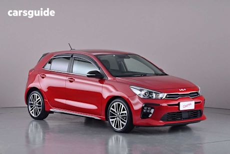 Red 2021 Kia RIO Hatchback Gt-Line