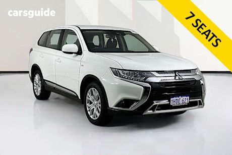 White 2020 Mitsubishi Outlander Wagon Es 7 Seat (2Wd)