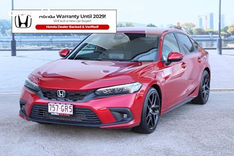 Red 2022 Honda Civic Hatchback Vti-Lx