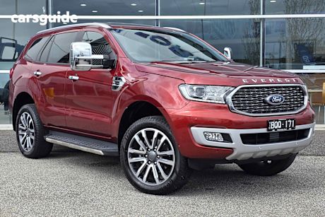 Orange 2021 Ford Everest SUV TITANIUM 4X4
