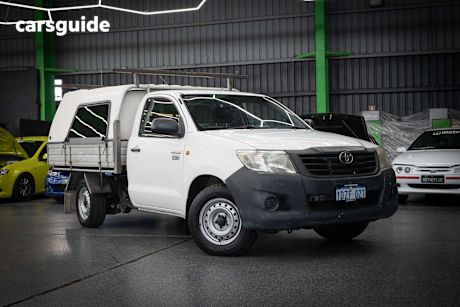 White 2012 Toyota Hilux Ute Tray WORKMATE R