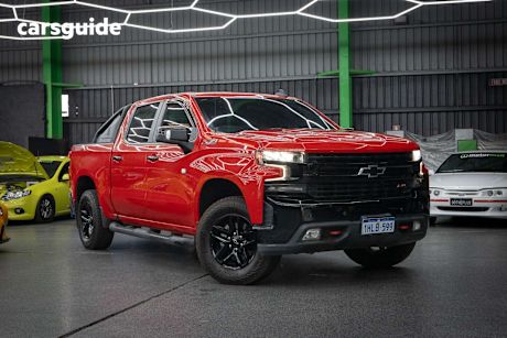 Red 2021 Chevrolet Silverado Ute Tray 1500 LT TRAIL BOSS 4X4