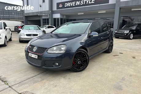 Blue 2007 Volkswagen Golf Hatchback Gti