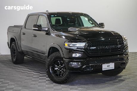 Black 2022 Ram 1500 Crew Cab Utility Limited Rambox (Hybrid)