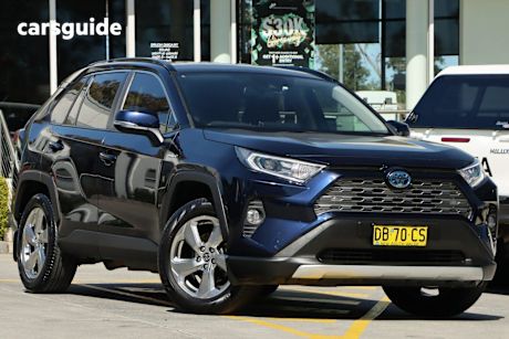 Blue 2021 Toyota RAV4 SUV GXL F