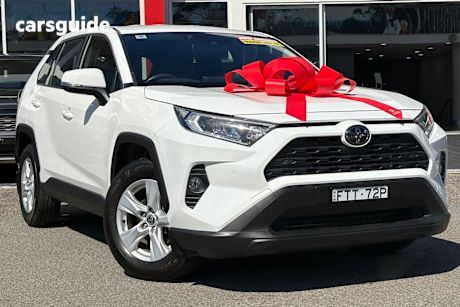 White 2020 Toyota RAV4 SUV GX F