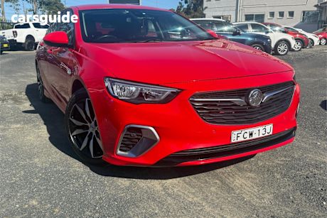 Red 2018 Holden Commodore Liftback Rs