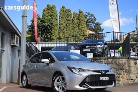 Silver 2022 Toyota Corolla Hatch ASCENT SPORT HYBRID F