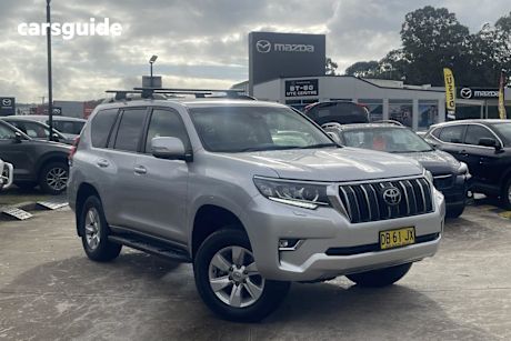 Silver 2021 Toyota Landcruiser Prado Wagon Gxl