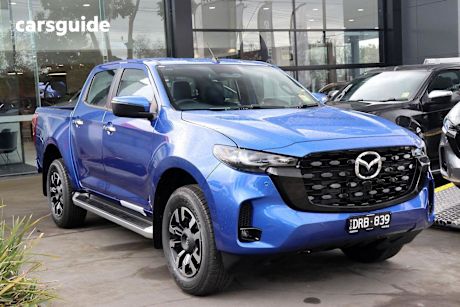 Blue 2025 Mazda BT-50 Ute Tray GT 4X4