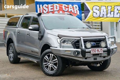 Grey 2021 Ford Ranger Double Cab Pick Up Wildtrak 2.0 (4X4)