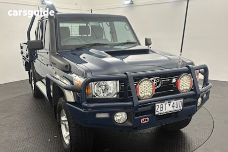 Blue 2021 Toyota Landcruiser Ute Tray GXL 4X4
